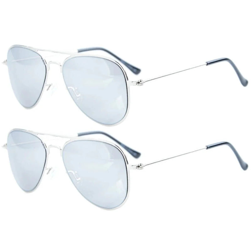 eyekeeper.com Kid Sunglasses 2 Pack Pilot Metal Style S15017 Sunglasses