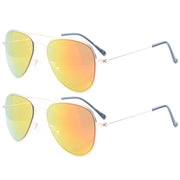 eyekeeper.com Kid Sunglasses 2 Pack Pilot Metal Style S15017 Sunglasses