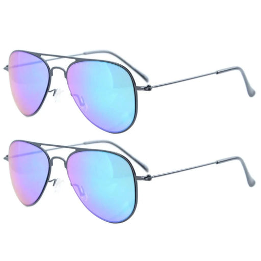 eyekeeper.com Kid Sunglasses 2 Pack Pilot Metal Style S15017 Sunglasses