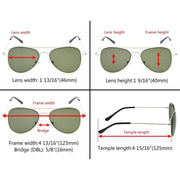 eyekeeper.com Kid Sunglasses 2 Pack Pilot Metal Style S15017 Sunglasses