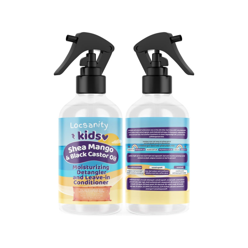 Locsanity Locsanity Kids Shea Mango & Black Castor Oil Moisturizing Detangler and Leave-in Conditioner Loose Natural