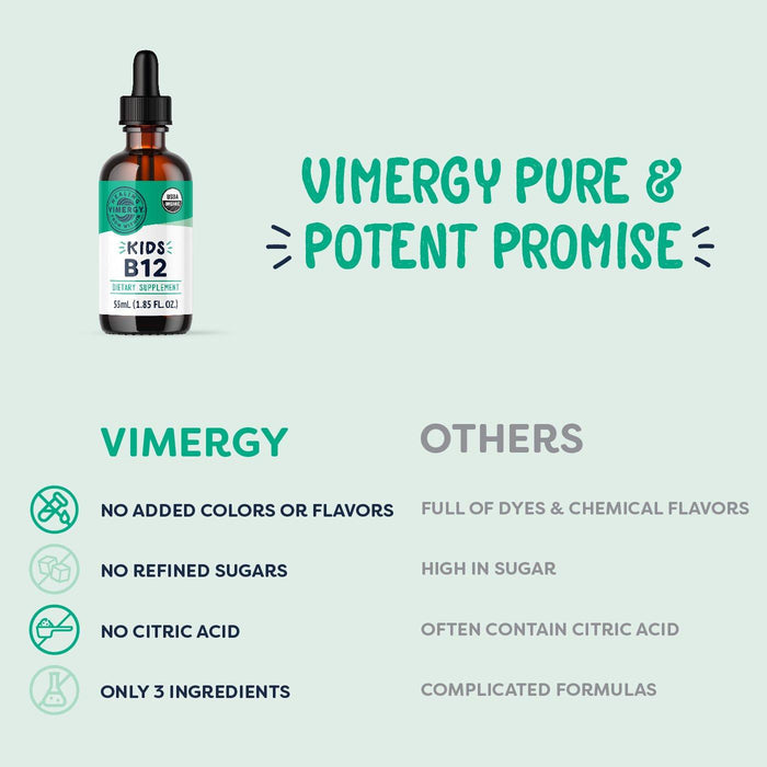 Vimergy - Kids Organic Liquid B12