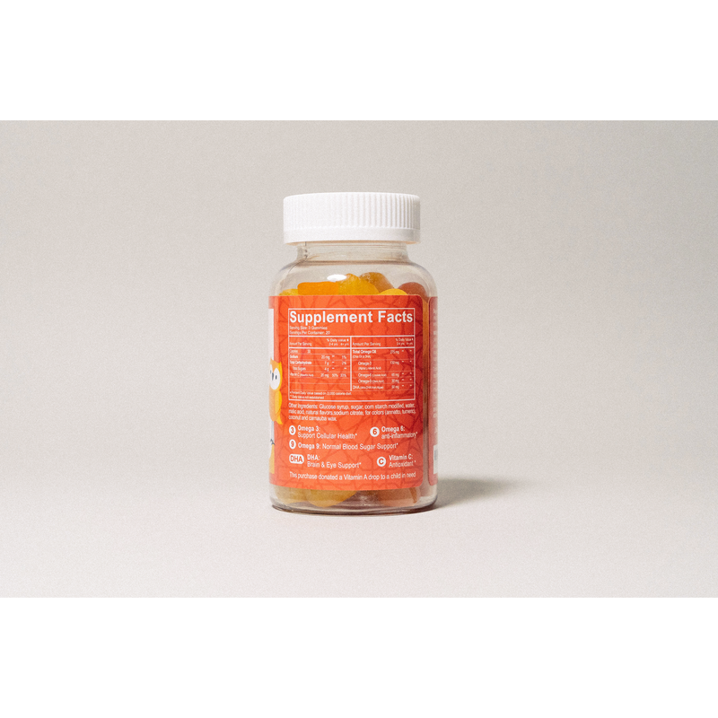 Salaam Nutritionals Halal Omega 3, 6 & 9 Gummies with DHA for Kids - 60 Count | Salaam Nutritionals