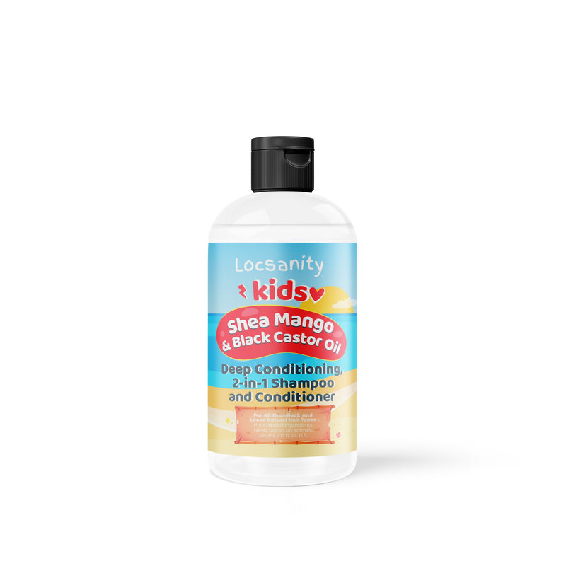 Locsanity Locsanity Kids Shea Mango & Black Castor Oil Loccare/Haircare Bundle Loose Natural