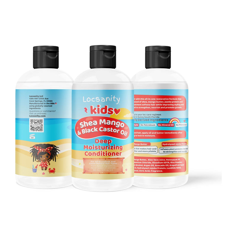 Locsanity Locsanity Kids Shea Mango & Black Castor Oil Deep Moisturizing Conditioner Shampoo & Conditioning