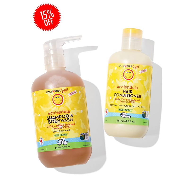 California Baby Kids #Calendula™ Shampoo + Conditioner Bundle Kids