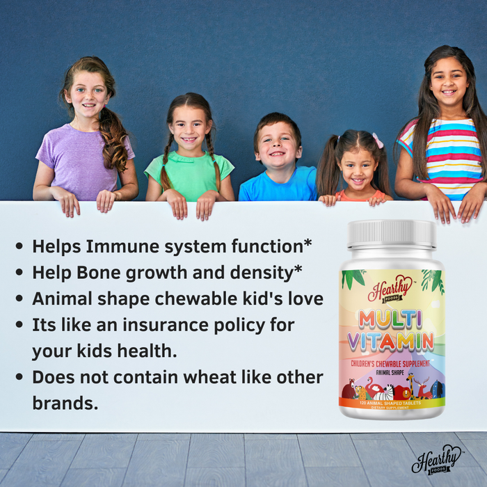 Kids Multi-Vitamins Animal Shape Chewables