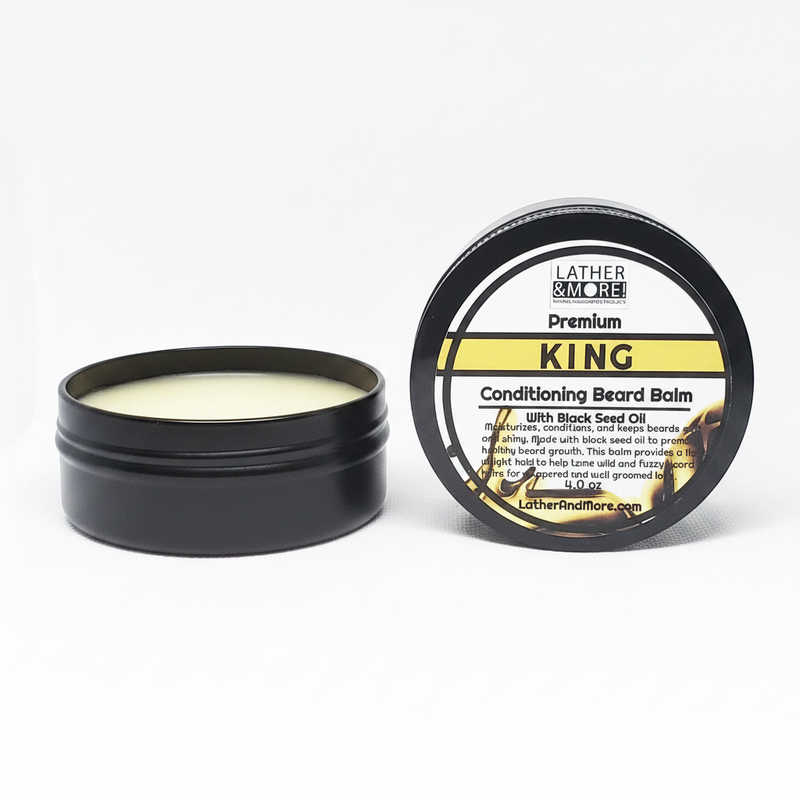 Lather and More! KING Beard Balm beard balm White Smoke