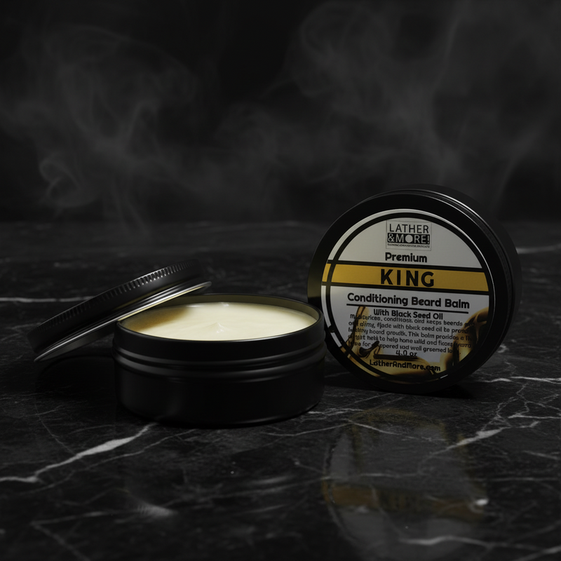 Lather and More! KING Beard Balm beard balm Black