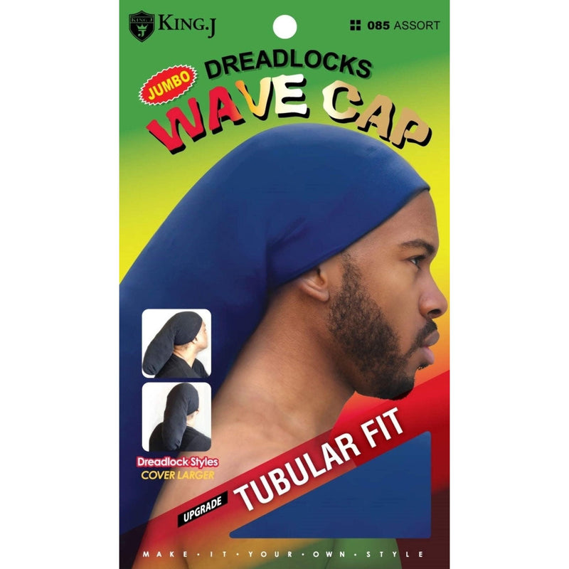 VIP Extensions King J Dreadlocks Wave Cap Jumbo Size 086 Black Hair Accessories