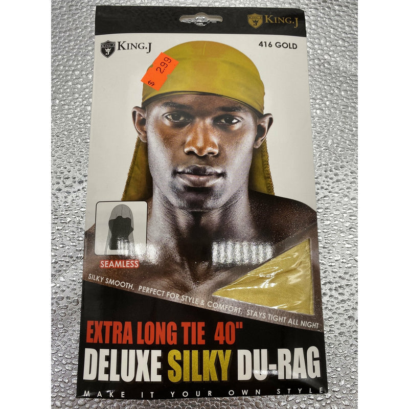 VIP Extensions KING.J EXTRA LONG TIE 40" DELUXE SILKY DU-RAG Hair Accessories