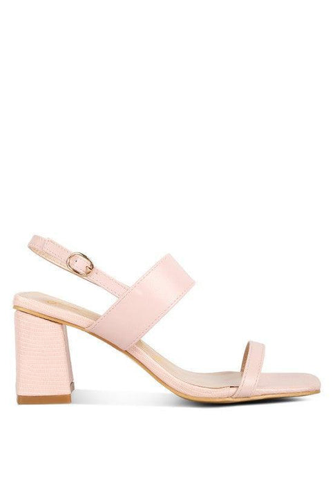 KIRK Elasticated Gussets Block Heel Sandals by VYSN