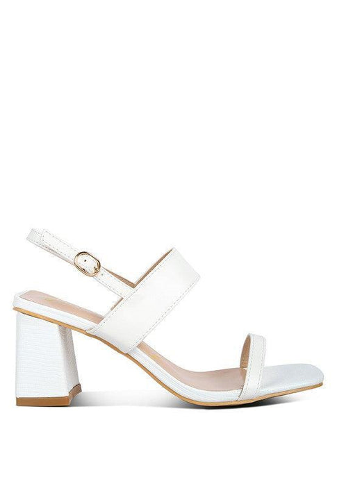 KIRK Elasticated Gussets Block Heel Sandals by VYSN