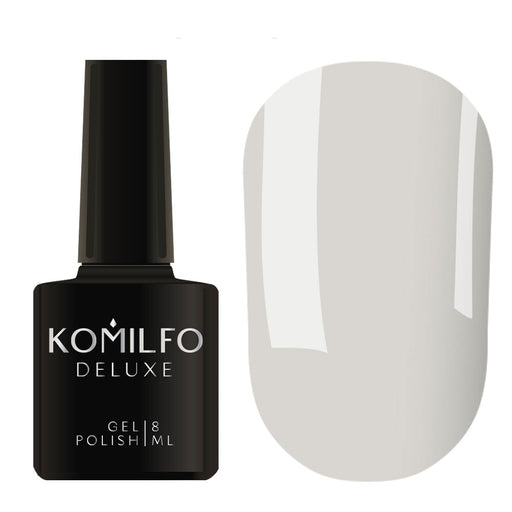 nbmsupply Komilfo Gel Polish Deluxe Series D072 (light blue-gray, with barely noticeable shimmer ), 8 ml