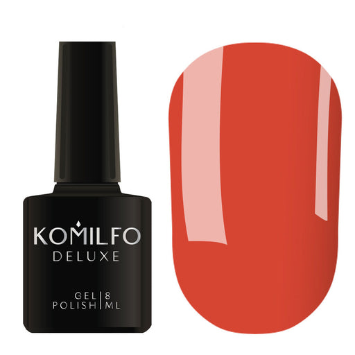 nbmsupply Komilfo Gel Polish Deluxe Series D078 (coral red, enamel), 8 ml 111078