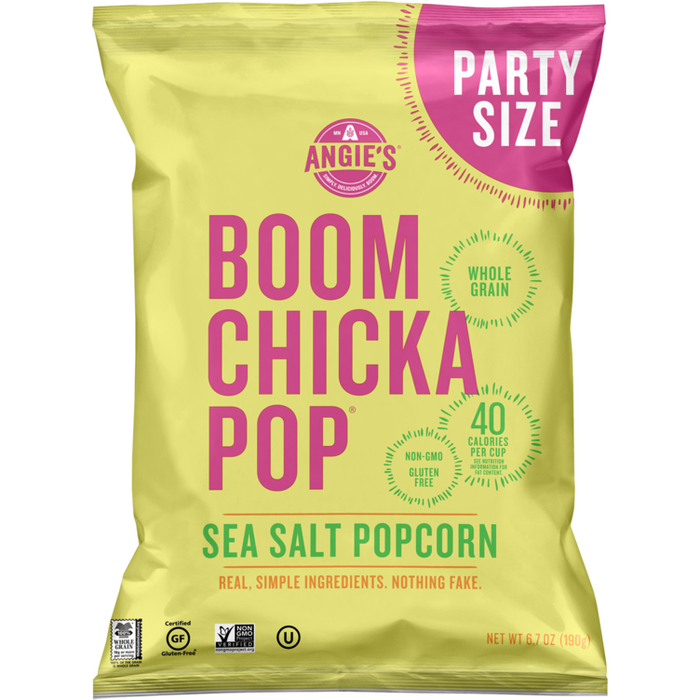 Angie's Popcorn Sea Salt (Pack of 4-6.7 Oz Bags)