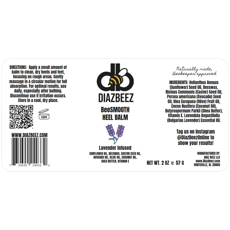 Diaz Beez BeeSMOOTH Heel Balm Heel Balm