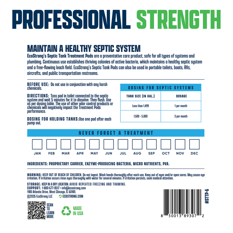 EcoStrong Septic Tank Treatment Packs Drain & Septic > Septic System Maintenance
