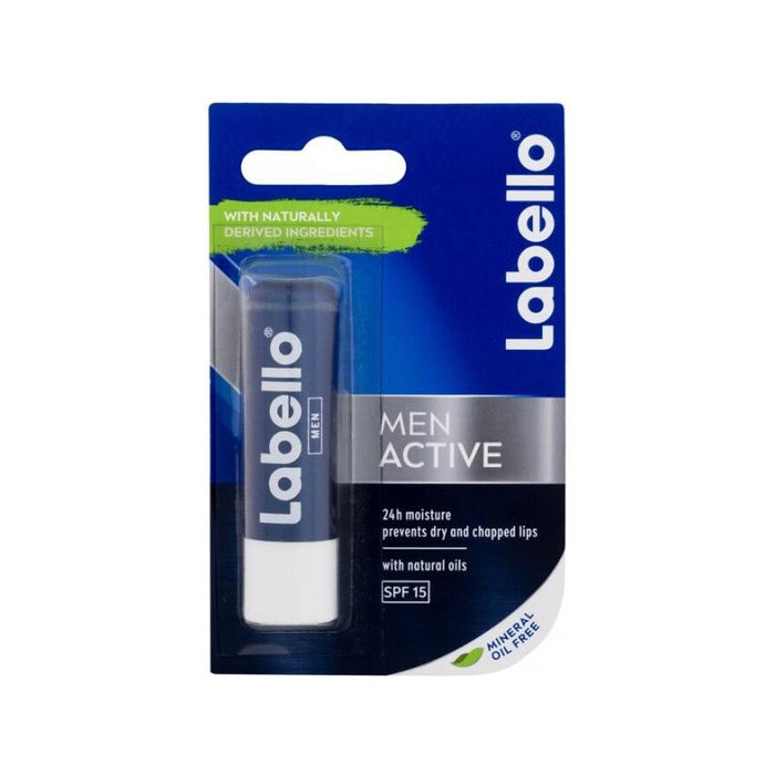 Labello Men Active 24h Moisture SPF 15 Lip Balm 4.8g