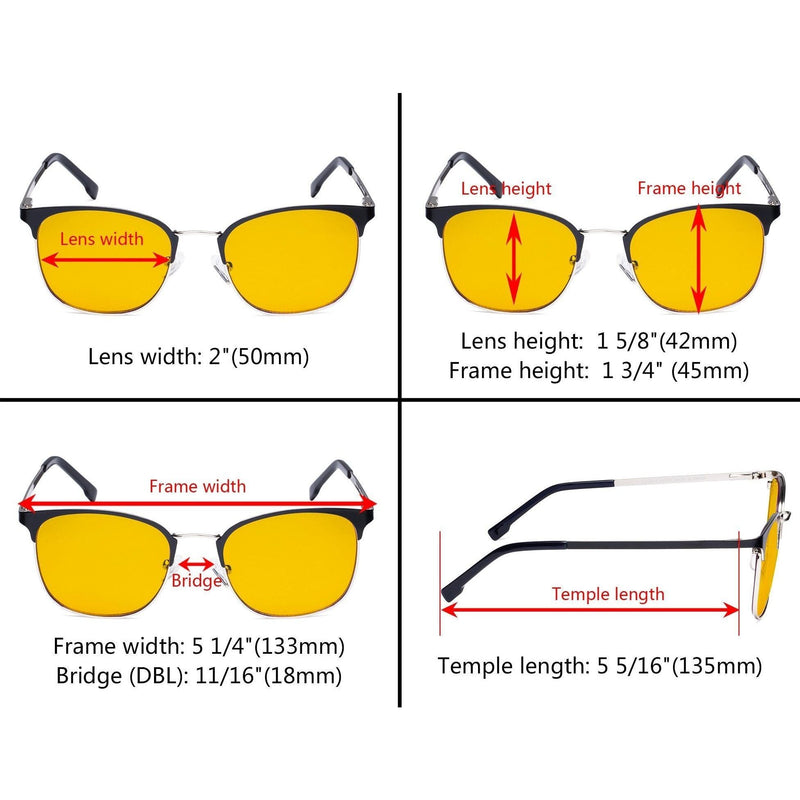 eyekeeper.com Blue Light Filter Glasses Classic Reading Glasses LX19018-BB90 Eyeglasses