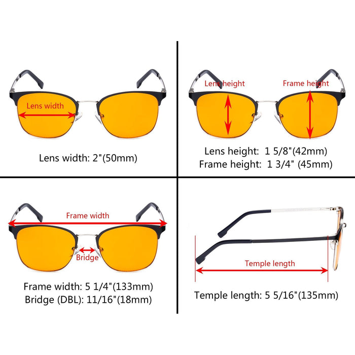 Eyekeeper.Com - Glasses To Block Blue Light Metal Frame For Women Lx19018-Bb98