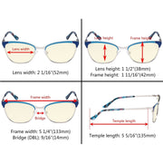 eyekeeper.com Ladies Stylish Blue Light Filter Eyeglasses LX19034-BB40 Eyeglasses