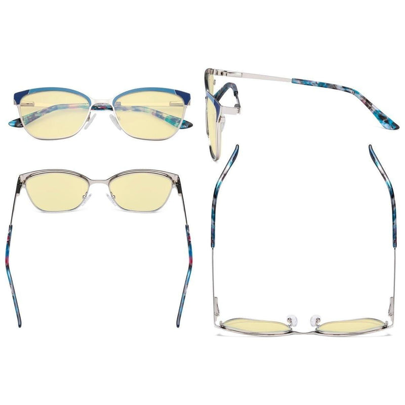 eyekeeper.com Cat-eye Blue Light Blocking Eyeglasses LX19034-BB60 Eyeglasses