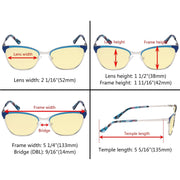 eyekeeper.com Cat-eye Blue Light Blocking Eyeglasses LX19034-BB60 Eyeglasses