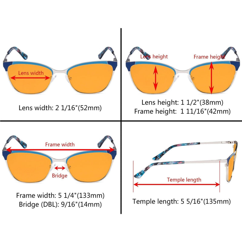 eyekeeper.com Cat-eye Blue Light Blocking Eyeglasses LX19034-BB98 Eyeglasses