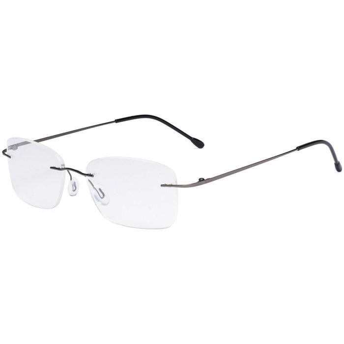 Eyekeeper.Com - Rimless Metal Scholar Elegant Reading Glasses Rwk9905