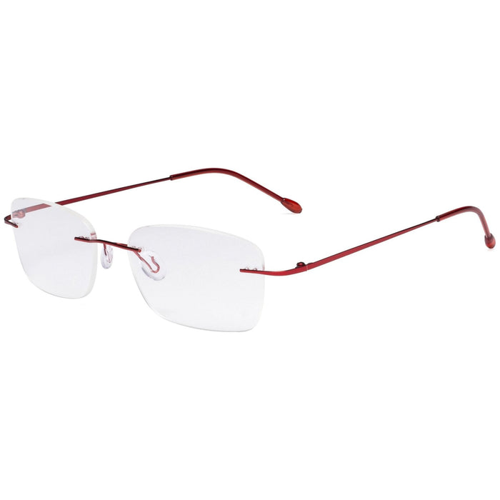 Eyekeeper.Com - Rimless Metal Scholar Elegant Reading Glasses Rwk9905