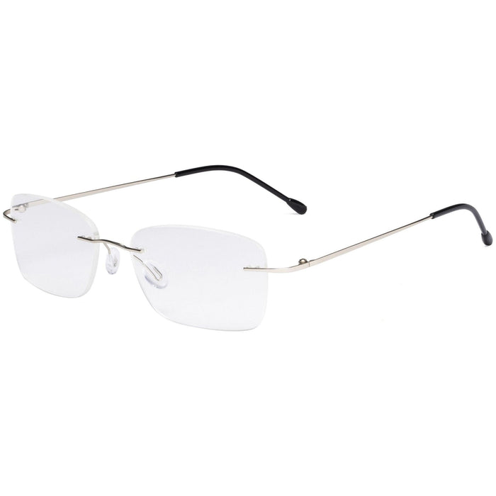 Eyekeeper.Com - Rimless Metal Scholar Elegant Reading Glasses Rwk9905