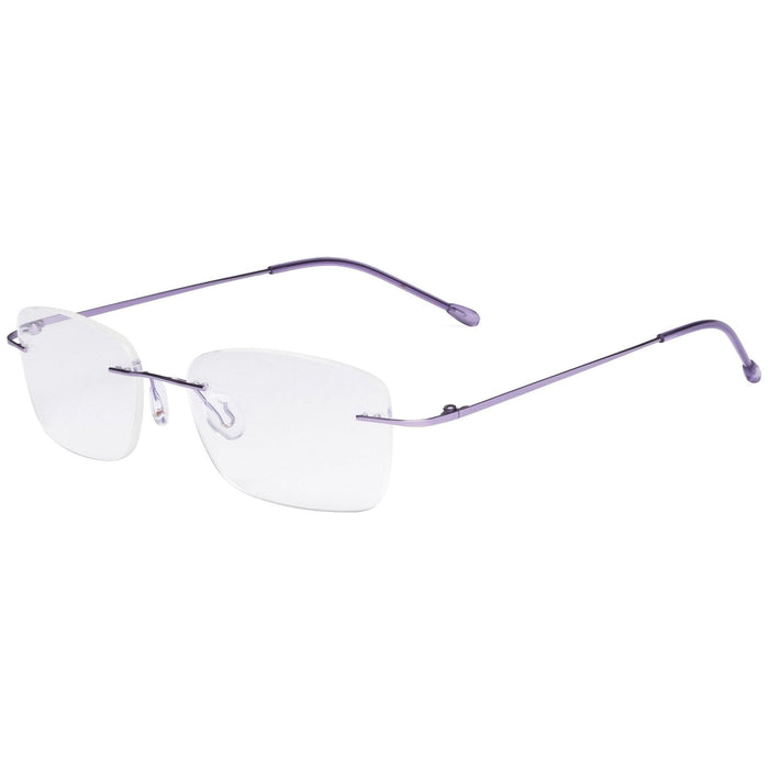 Eyekeeper.Com - Rimless Metal Scholar Elegant Reading Glasses Rwk9905