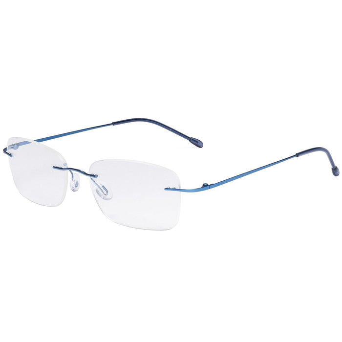 Eyekeeper.Com - Rimless Metal Scholar Elegant Reading Glasses Rwk9905