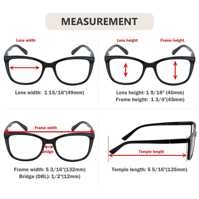 Eyekeeper - Chic Cat-Eye Reading Glasses R2030