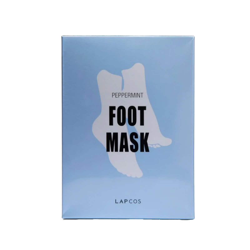 Nava Beauty LAPCOS Soothing Peppermint Foot Mask 5 Pack - Korean Mask Dark Gray