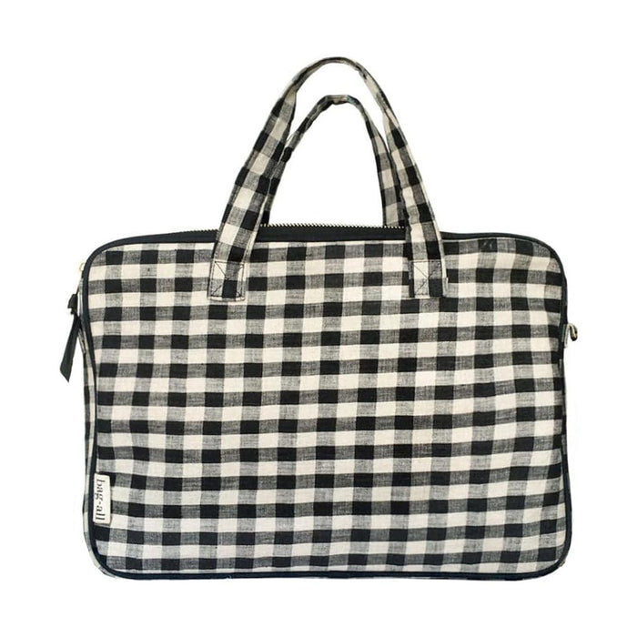 Bag-All - Laptop Case 13", Handle & Charger Pocket, Gingham