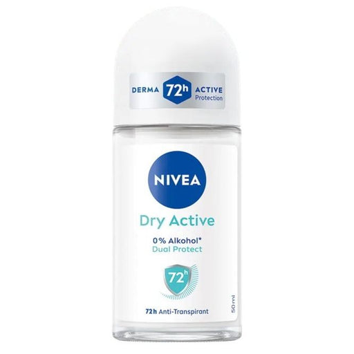 Nivea NIVEA Dry Active 72h Anti-Perspirant Roll-On for Women, 50ml Deodorant & Anti-Perspirant
