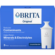 Brita Brita Original Advanced Replacement Water Filter Pitcher 3 Pack Water Filters Royal Blue