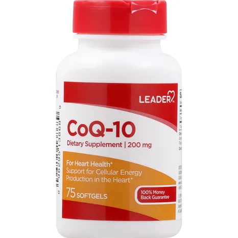 Leader LEADER® Co-enzyme q10 200mg softgels 75 ct Vitamins & Supplements