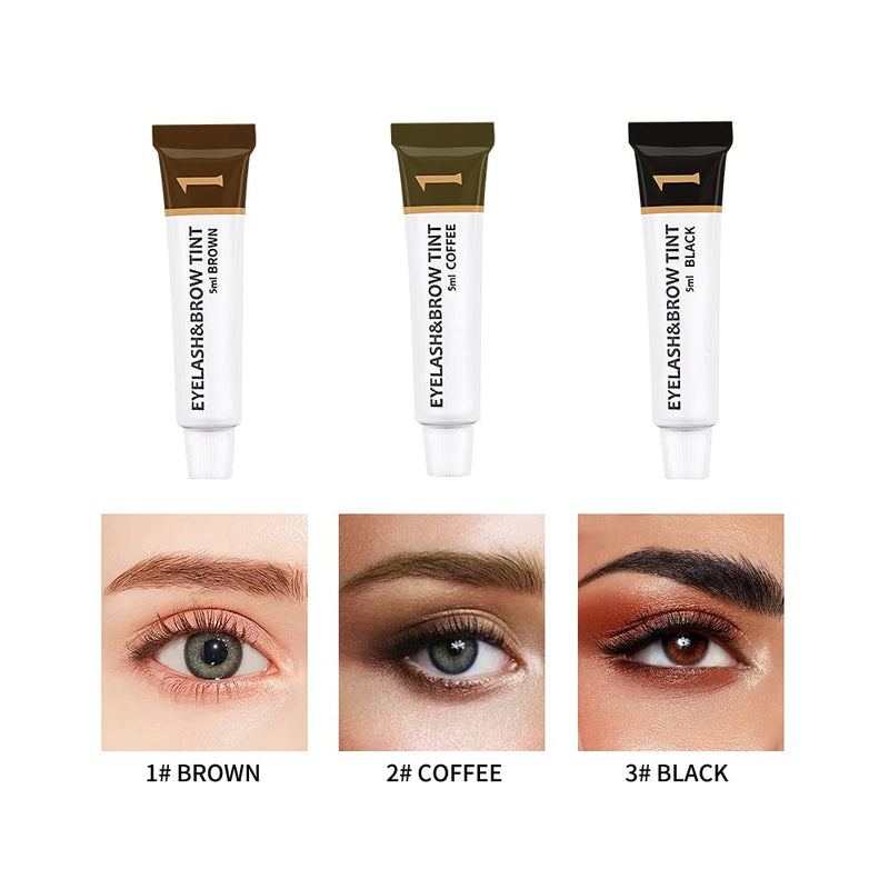 VIP Extensions Lash & Brow Tint Kit, Professional Semi-Permanent 2-IN-1