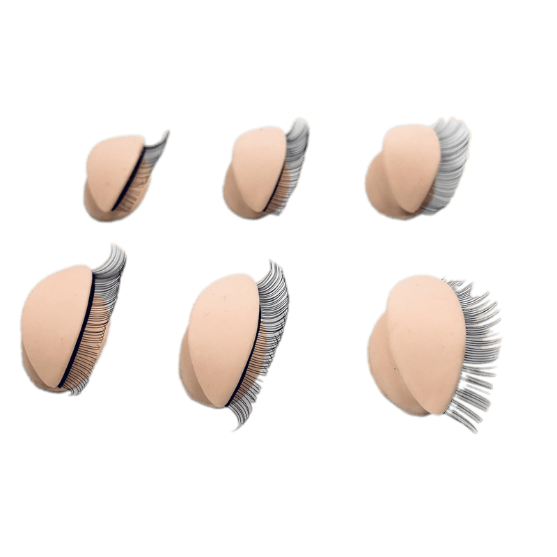 VIP Extensions Lashes Training Head Eyes replacement Set of 3 pairs Eyelash Extensions