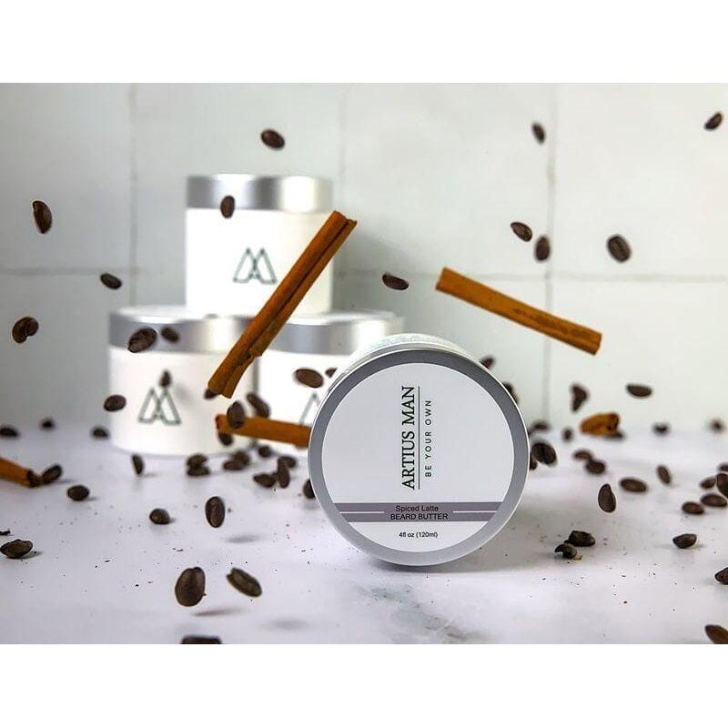 Artius Man Spiced Latte Beard Butter – Coffee, Spice, and Vanilla Beard Conditioner (4 oz)