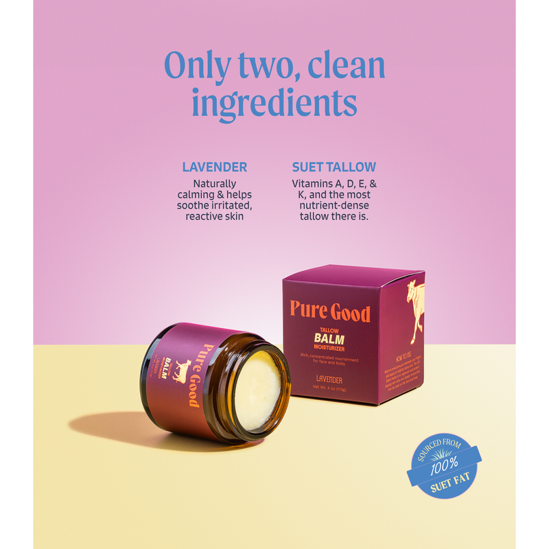 Pure Good LLC Lavender · Tallow Balm Tallow Balm Plum Regular,Large