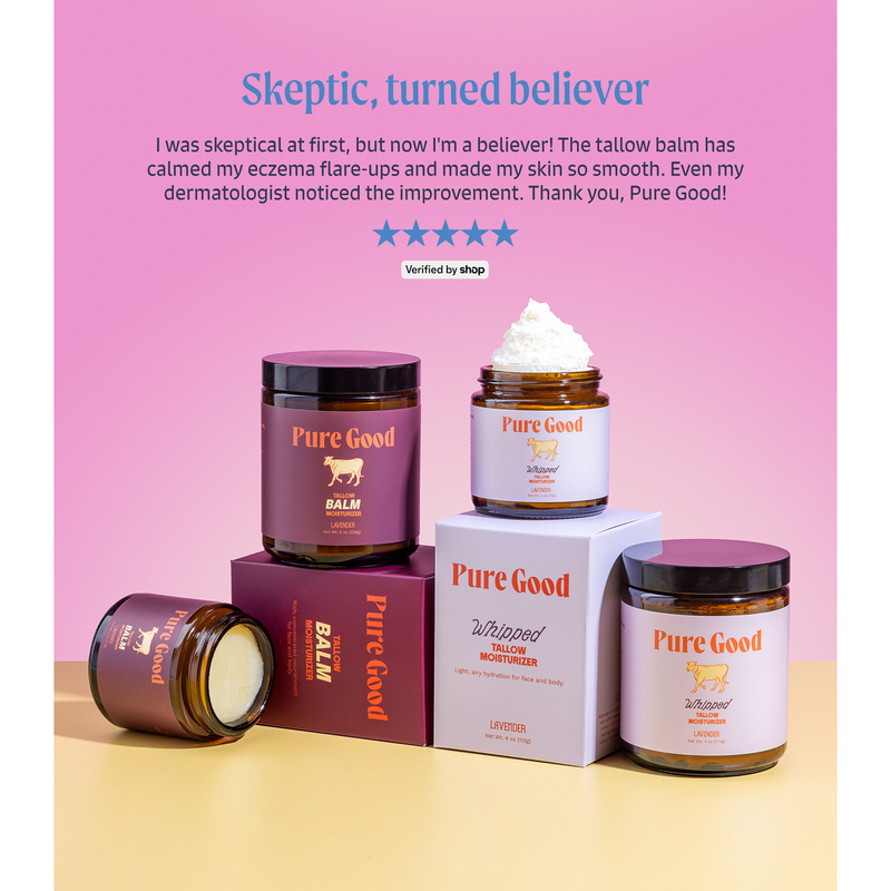 Pure Good LLC Lavender · Tallow Balm Tallow Balm Plum Regular,Large