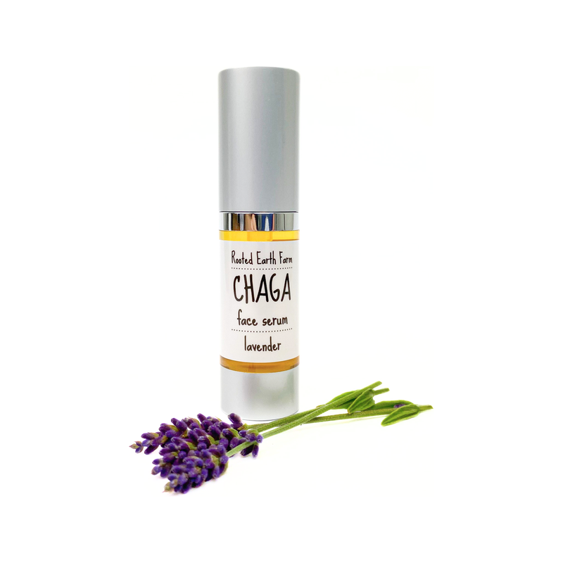 Rooted Earth Farm + Apothecary Chaga Face Serum Skin + Face Serums