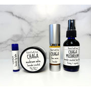 Rooted Earth Farm + Apothecary Chaga Skin Care Gift Set Herbal Salves + Balms