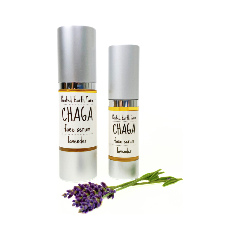 Rooted Earth Farm + Apothecary Chaga Face Serum Skin + Face Serums