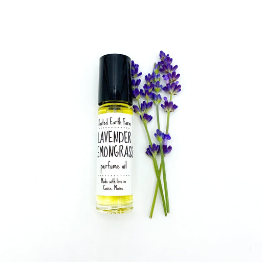Rooted Earth Farm + Apothecary Lavender Lemongrass Perfume Oil Natural Perfumes