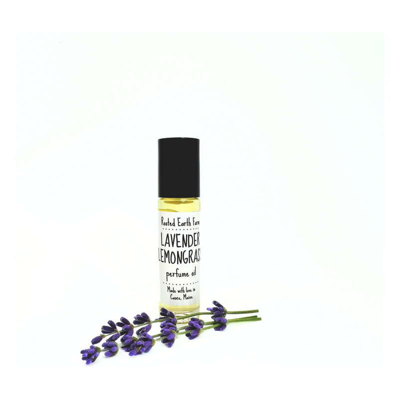 Rooted Earth Farm + Apothecary Lavender Lemongrass Perfume Oil Natural Perfumes